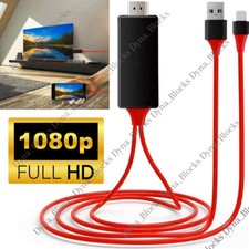 HDMI Mirroring AV Cable Phone to TV HDTV Adapter 1080P for iPhone 13 12 11 XR 8 picture