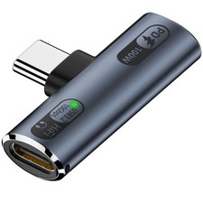USB C Splitter with 100W Fast Charging, Dual USB C Headphone and Charger Adapter picture