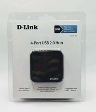 DLink DUB-H4 4-Port USB2.0 Hub - Black Computer Tablet iPhone NEW SEALED picture