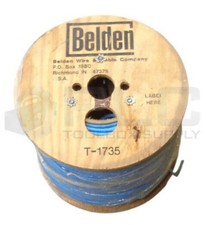 NEW BELDEN T-1735 WIRE CAT5, CMP/FT6, BLUE, 335 MTR 24AWG APPROX. 1100 FT. picture