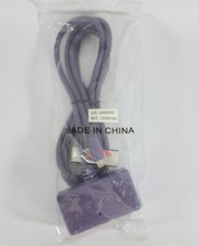 GENUINE  ATI 8-Pin Mini Din TO 4 PIN S-Video 3 RCA Component Adapter Purple  picture