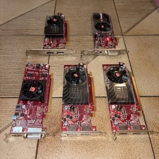 5-Qty ATI Radeon Graphics Cards Desktop GPU HD 3450 HD4550 FireMV 2250 Working picture