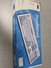 Vintage White Belkin USB Keyboard Classic Keyboard Clicky F8E206-PS2 picture