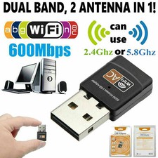 Mini Dual Band 600Mbps USB WiFi Wireless Adapter Network Card 2.4/5GHz 802.11 AC picture
