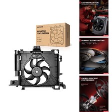 Torchbeam Engine Cooling Radiator Fan Assembly 2007-2015 Smart Fortwo Electric picture