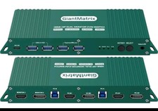 GiantMatrix 8K HDMI Dual  Monitor KVM Switch + 2 HDMI & 1 USBC to A Cable Bundle picture