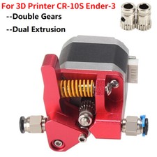 MK8 Dual Gear Red Extruder Block Kit Dual Extruder For CR-10S Ender-3 3D Printer picture