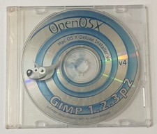 NEW OpenOSX GIMP 1.2.3p2 Mac OS X Deluxe Installer v4, Factory Sealed (2002) CD picture