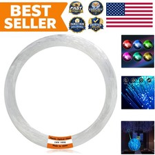 Plastic 0.04in/1mm Diameter 328ft100Meter PMMA Fiber Optic Roll End Glow Cabl... picture