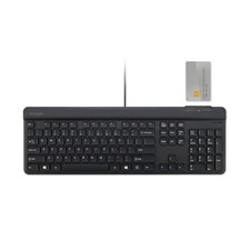 Kensington Kb201C Simple Solutions Wired Keyboard Smart Card Reader Cac Taa picture