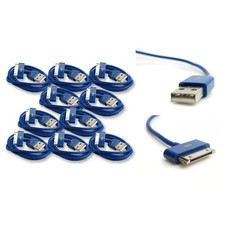 10X 6FT USB SYNC DATA POWER CHARGER CABLE APPLE NEW IPAD IPHONE IPOD TOUCH BLUE picture