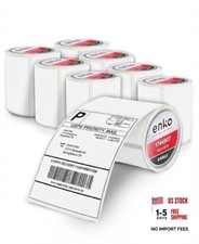 enKo Compatible Zebra 4x6 Label/Dymo Labels 1744907 (4 x 8 Rolls - 1,760 Labels picture