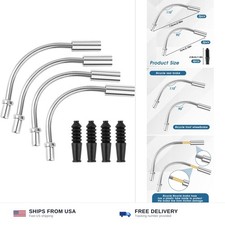 V Brake Noodle Cable Guide 8pc Set 90 Degree Bend Pipes Rubber Boots Mountain picture