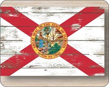 State Of Florida Flag Old Distressed art Mousepad Computer Mouse Pad  7 x 9 picture