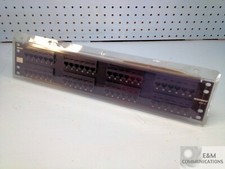 557872-1 00 REV T AMP TYCO 48 PORT CAT5 RJ45 23 INCH RACKMOUNTABLE PATCH PANEL picture