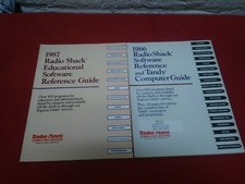 1987 & 1986 Radio Shack Software Reference & Computer Guides Catalogs Vintage picture