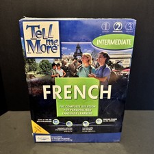 Tell Me More French Intermediate Level Windows 95/98 Software Headset NEW/SEALED picture