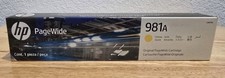 Genuine HP 981A Yellow Ink Cartridge J3M70A Original Pagewide EXP 2/28 Sealed picture