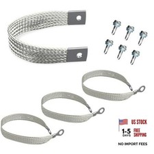 4 Pcs 40140 Engine Braided Ground Strap Starter Chasis Body Frame Grounding picture