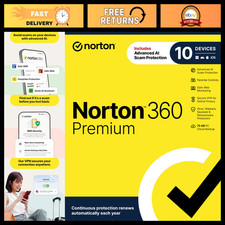 Premium Antivirus Software 2027, 10 Devices, Auto-Renew, Key Card Activation picture