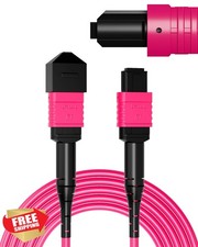 VANDESAIL 2m OM4 12 Core MPO Fiber Cable 1 Pack picture