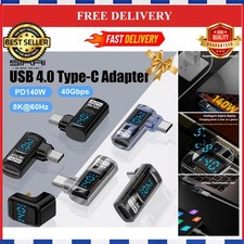 MOSHOU 90 Degree USB C Adapter Right Angle 40Gbps PD 140W USB4 8K 60Hz picture