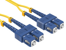 1m OS2 SC to SC UPC Duplex Corning Fiber Optic Cable SingleMode 9/125 OFNR Ra... picture