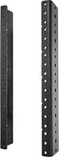 2 PCS 6U Rack Rails Tapered Holes Rack Mount Rails for Recording & Network Wo... picture