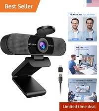 C960 1080P Webcam with Dual Mics & Privacy Cover - Ultra Compact Computer Camera picture