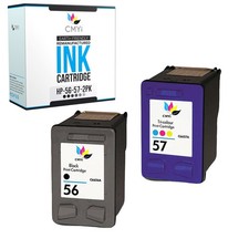2-Pack CMYi Replacement HP 56 57 Ink Cartridges for DeskJet 5655 5850 9600 9650 picture