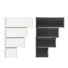 DIY Keyboard PBT No Engraved Keycap XDA Convex Spacebar Cover (White Black) picture