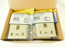 Hubbell IFP12EI 2-PortRear Loading Multimedia Faceplate Electric Ivory BOX OF 25 picture