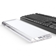 Ergonomic Clear Acrylic Keyboard Wrist Rest Palm Pad NonSlip Base picture