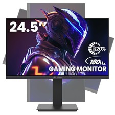 CRUA 24.5Inch Gaming Monitor 165Hz/180Hz, FHD(1920x1080P) 24.5Inch, Black picture