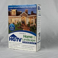 HGTV Home Design &Landscaping Platinum Suite, Version 3  Windows XP, 7 Or Vista picture
