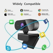 Webcam Auto Focusing Web Camera Full HD Cam Microphone For PC Laptop 1080P 1K2 picture