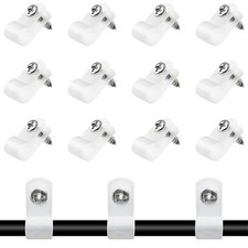 100 PCS 1/4 Inch RType Clip Clamp Nylon PType Mounting Wire Clips Screws picture