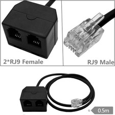 Y Splitter RJ9 Telephone Training Adapter for Phone Training and Conferences picture