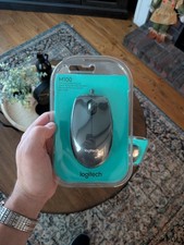 Logitech Wired Optical Mouse: Model M100, USB, DPI Scroll Wheel, Black (New) picture