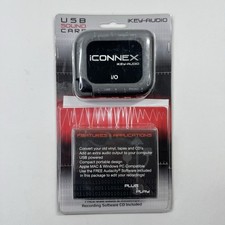 Rare Nos Iconnex I Key Audio USB Sound Card Plug & Play Sealed w/Software CD picture