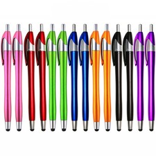 Skoloo Electronic Screen Touch Stylus,14 Pack 2 in 1 Slim Long Click Ink Styl... picture