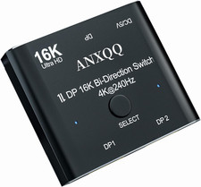 Displayport Switch, 16K Displayport Splitter 2 in 1 Out Displayport Splitter Bi picture