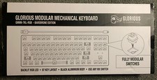 Glorious Modular Mechanical Keyboard Barebone Edition Black New picture