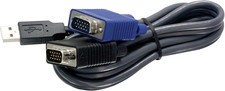 2-In-1 USB VGA KVM Cable, 1.83M (6 Feet), TK-CU06, NDAA Compliant, VGA-SVGA HDB picture