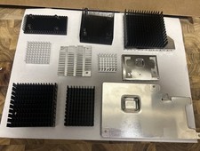 Assorted Aluminum Heat Sink Lot Anodized Black Silver Thermal Cooling DIY Craft picture