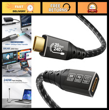6.6FT USB C Extension Cable - 8K Video, 20Gbps Data Transfer, 240W Charging, Com picture