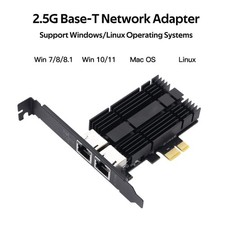 2 Port 2.5G PCIe to RJ45 NIC with Intel I226 Chip Low Profile for NAS Server picture