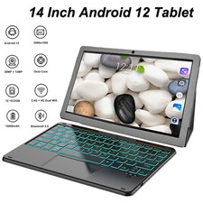 14in 4G Tablet Android 12 12GB RAM 512GB ROM 2000x1200 IPS Bundle Keyboard Case picture