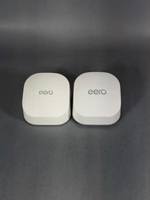 Amazon eero 6 Router R010001 Extender Q010001 Mesh WiFi Lot of 2 No AC picture