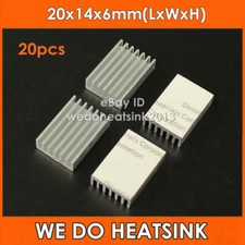 20pcs 20x14x6mm Aluminum Radiator Heatsinks Extrusion Cooler With Thermal Tape picture